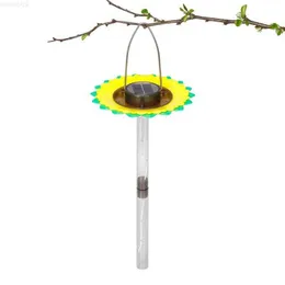 Dekoracje ogrodowe Solar Wild Bird Feeder Outdoor Solar Feeder Bowl for Wild Bird Słoneflower Bird Feeder Feeder Outdoor Wystrój ogrodu Patio ogrodowe L230715