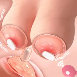 Giocattoli per adulti Allargamento del seno Stimolazione Capezzolo Vagina Clitoride Ventosa Per donne Vibratore clitoride Coperchio pompa a vuoto Masturbatore Giocattolo del sesso l230714