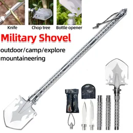 Spade Shovel Military Tactical Multifunction Shovel Outdoor Survival Folding Spade Camping Defense Security Tools Hunting Equipment Garden 230714