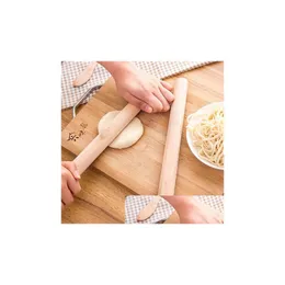 Rolling Pins Pastry Boards Natural Pin Fondant Cake Decoration Tool Kitchen Durable Non Stick Dough Roller High Quality 0 7 Dhpds
