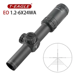 AIM GEAR EO 1.2-6X24 Compact Scope First Focal Plane Tactical Hunting Riflescopes Lock Reset Shooting Optical Sights