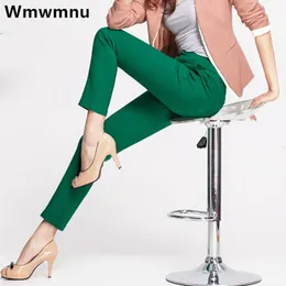 Kvinnor S Two Piece Pants Casual Ol Office Pencil Söt 16 Färg Slim Formal Pantalones Fashion Ankle Length Trousers Leggings Spodnie 230715