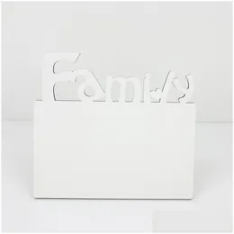 Frames And Mouldings Woodiness Sublimation Blank Mdf Diy Three Nsional Hollowing Out Slate Letter Shape Laser Cutting Home Accessory Dhmut