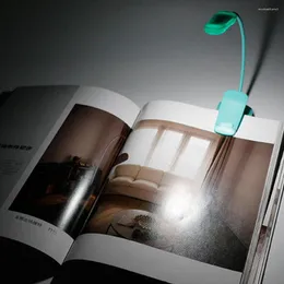 Bordslampor LED -läsning Ljus för studentstudie bärbar USB -uppladdningsbar natt sömn skrivbord säng lampan miniklipp