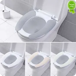 Ny 1Pair Universal Toalett Seat Cover WC Pad Home Soft Health Sticky Toalett Mat Cover Closestool Seat Case Badrumstillbehör