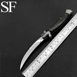 4 Style new Tactical Automatic Knife Machete Mirror Blade Acrylic Handle Outdoor Hunting Camping EDC Multi-Function Tool Holiday gifts for Men