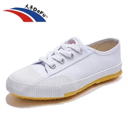 ドレスシューズDafuオリジナルスニーカークラシックスタイルの格闘技Taichi Taekwondo Wushu Kungfu Soft Courfort All White Shoes 230714