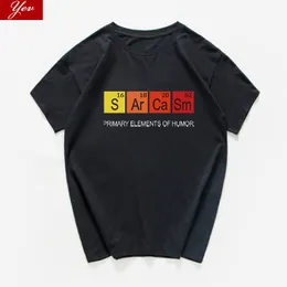 Okresowy stół Podstawowe elementy humor t -shirt men s ar ca sm science streetwear sarkasm chemia tshirt hip hop koszulka