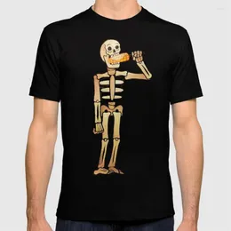 Мужские рубашки эль -эльта рубашка аэрозоль уличное искусство Катрина Катринас черепа черепа мертвы
