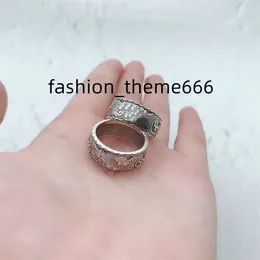 Anéis Clássico designer masculino Banda anel anéis de amor para mulheres fantasma caveira anel de luxo banhado vintage letra de prata moda unissex homme bague 13