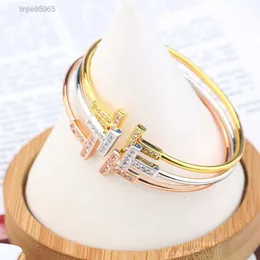 Designer Jewellery Bracelet Women Charm Bracelet t Family Letter Inlaid Opening Women's Bracelets11111