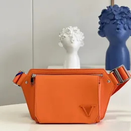 M57081 Torba projektantów startowych Women Mens Clutch Orange Torby Podróż na ramię w talii TABY TABY LETNE Luksusowe torebki oryginalne skórzane fanny pakiet krzyżowe torby na nadwozie