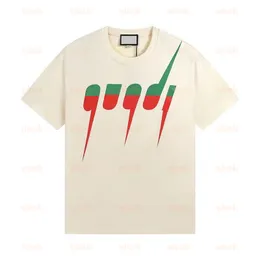 A114 Camisa Ashion Designer T Mulheres Carta Impressão Em Torno Do Pescoço Manga Curta Preto E Branco Mens Solto T-shirt -shirt