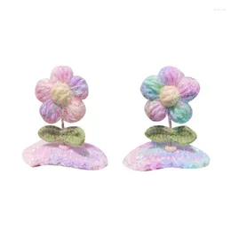 Hårtillbehör D7WF Baby Flowers Clips Girl Hairpin Little Gilrs Grooming Small Girls Beauty Supplies Head Dress