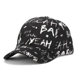 Ballkappen Cool Shiny Letter Gradient Graffiti Männer Frauen Mode Baseball Hüte Streetwear Bequeme Sport Lässige Hip Hop Snapback