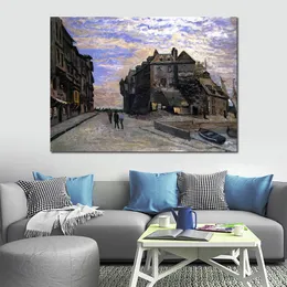 Landsbygdslandskap Canvas Art The Lieutenancy at Honfleur 1864 Claude Monet målning Impressionist Home Decor