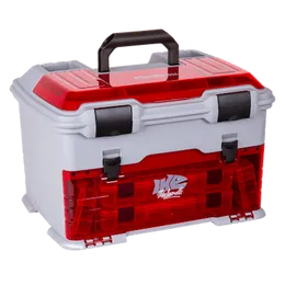 Outdoor T5PW IKE Multiloader Tackle Box, organizer da pesca con scatole Tuff Tainer incluse, tecnologia anti-corrosione Zerust - Translucen