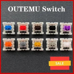 Keyboards Outemu Switch Mechanical Keyboard Switch 3Pin Clicky Linear Tactile Silent Switches RGB LED SMD Gaming Compatible With MX Switch 230715