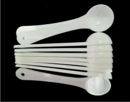 Professional Plastic 1G 1 Gram Scoops Spoons For Food Milk Washing Powder Medcine White Measuring Spoons