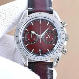 Relógio masculino com bateria de quartzo VK, relógio de luxo de Natal, tamanho 43,5 mm, cronógrafo, vidro de safira de alta qualidade, à prova d'água, designer