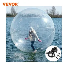 Sand Play Water Fun VeVor 2m Water Walking Ball med Air Flower Pump Inblåsbar PVC Zorb Ball Waterproof för nöjen Park Swimming Seashore 230714