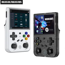 Portable Game Players ANBERNIC RG353V 3.5 INCH 640*480 Handheld Game Player Built-in 20 Simulator Retro Game Wired Handle Android Linux OS RG353VS 230714