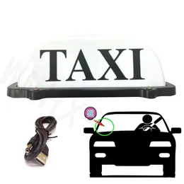 Fjärrkontroll taxi toppljus tak tecken USB laddningsbart batteri 16 färgglada lysdioder