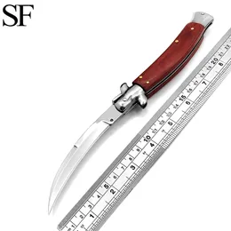 4 Style new Tactical Automatic Knife Machete Mirror Blade Acrylic Handle Outdoor Hunting Camping EDC Multi-Function Tool Holiday gifts for Men