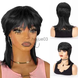 Синтетические парики Wigera Synthetic Short Pixie Cut Wigs в продаже Shaggy Lieded Complot Wig Chork Wig Share Pright Bob Wigs с шахом для женщин x0715