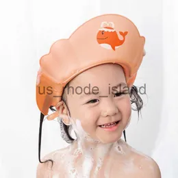 Cuffie da doccia Cute Baby Shampoo Cap Cartoon Toddler Kids Wash Hair Shield Ragazzi Ragazze Direct Visiera Caps Bathing Shower Hat Baby Care x0715