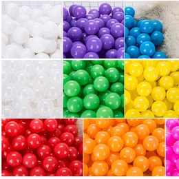 Party Balloons 7cm/50pcs environmentally friendly colored ball pit soft plastic ocean ball transparent water ocean wave ball toy 230714