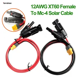 Batteries Solar to XT60 Charge Extension Cable 12AWG Compatible with Mc-4 to XT60 Adapter Cable for XT60 Input Port Portable Power Station 230715