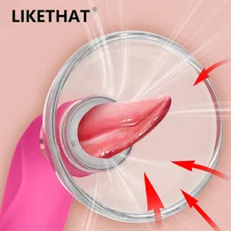 Vibratorer fitta suger dildo vibrator sexleksaker för kvinna tunga slickande klitoris stimulatornippel masturbator massager lp230714