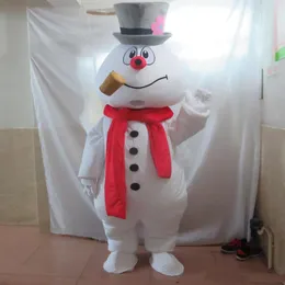 2018 High quality the head frosty the snowman mascot costume adult frosty the snowman costume3042