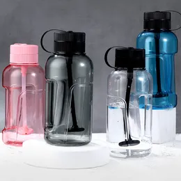 Hookaks Plastic Water Pipe Portable Bottle Cup Shape 1000 ml Vattenrör KTV Bar Cigarettrör 9 tum höga Big Bong Dab Rigs