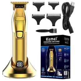 ヘアトリマーkemei km-i32s電気シザープロフェッショナルUSB充電シザーメンズシザー電気ビアードサイザー230715