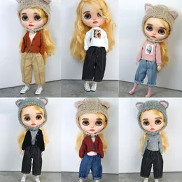 Dolls Ubrania do lalki pasują do Blyth Azone OB22 OB24 SWEATER MODY Dżinsy 230714