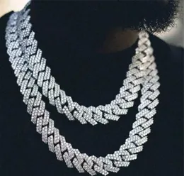 Anhänger Halsketten Breite 20mm Hochwertige Großhandel Custom Günstige Iced Out Moissanit Uhr Kubanische Link Ketten Für Jungen Halskette Choker