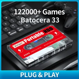 Spelkontroller Joysticks 2T HDD Portable Extern Game Hard Drive med 122000 spel för PS3PSPPS2SegasAnurnwiiwiiudc Plug and Play for PC Laptop 230714