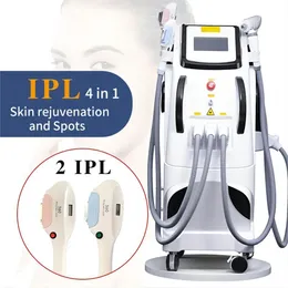 Multifunzionale 4 IN 1 OPT IPL RF Laser Depilazione Macchina per il ringiovanimento della pelle Rimozione del pigmento Macchina laser nd yag Stringere la rimozione del tatuaggio della pelle Trattamento dell'acne