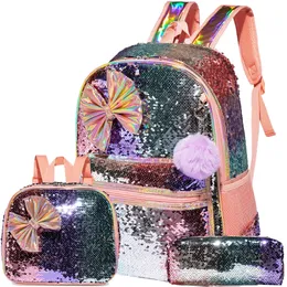 Zaini Bikab 3 in 1 Borse per bambini Zaini per bambini Zaini per bambini per ragazza 16 "Borse per ragazze Set Bag Borse per bambini impermeabili per ragazze 230714