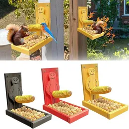 Small Animal Supplies Wooden Squirrel Feeder Picnic Table Pets Food Storage Tools Picnics Garden Decoration Funny Yard Ornament 230715