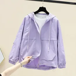 Damen Trenchcoats Jacken 2023 Mode Frühling Herbst Koreanische Lange Ärmel Lässige Kapuzenwindjacke Weiblicher Basic-Mantel Outwear Damen