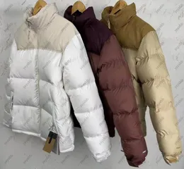 Puffer Jacket Down Cotton Jackets Designer Coat Män Kvinnor Zipper Patchwork broderade bokstäver Fickor Vinter Streetwear Outdoor Bodywarmer XS-2XL