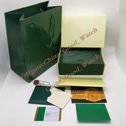 Случаи Good Factory Watch Box Dark Green Watch Box Box Case Case Tags Card Card и бумаги для 116610 116610 116710 126610 126670 234x