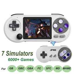 Taşınabilir Oyun Oyuncuları Video Oyun Portatil Jueogs Consolas Retro Handheld Gaming Console Mini TV El Taşınağı Oyuncuları Emulador Emulador Kid 230715 için 6000 Oyun