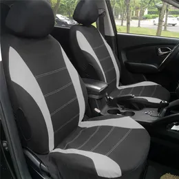 Car Seat Covers Car-styling Black Grey Polyester Wear-resisting Fit Most