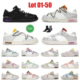 Designer Low Top Lot Running Shoes NO.01-50 Panda Dunksbs Sports Offs Rubber Green White Strike Unc Smoke Grey Lows Mens Womens Skate Flats Trainers Sneakers 36-45