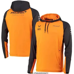 2022 McLarens Formula 1 Yarış Hoodie Otomobil Fanları F1 Takım Sweatshirt Erkek Kazak Poater Full Zip Sıcak Softshell Ceketi Tut