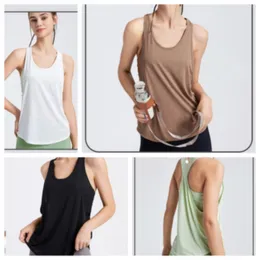 Al-12 Yoga Designer T-shirt Vest Summer Sports Breattable Top Sports Fitness Quick-Drying Vest Pullover Hoodie Yoga Running Ice Silk Slippery Sleeveless T-shirt